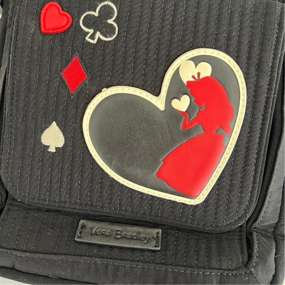 Vera Bradley Black and Red Crossbody Bag - Picture 3 of 7